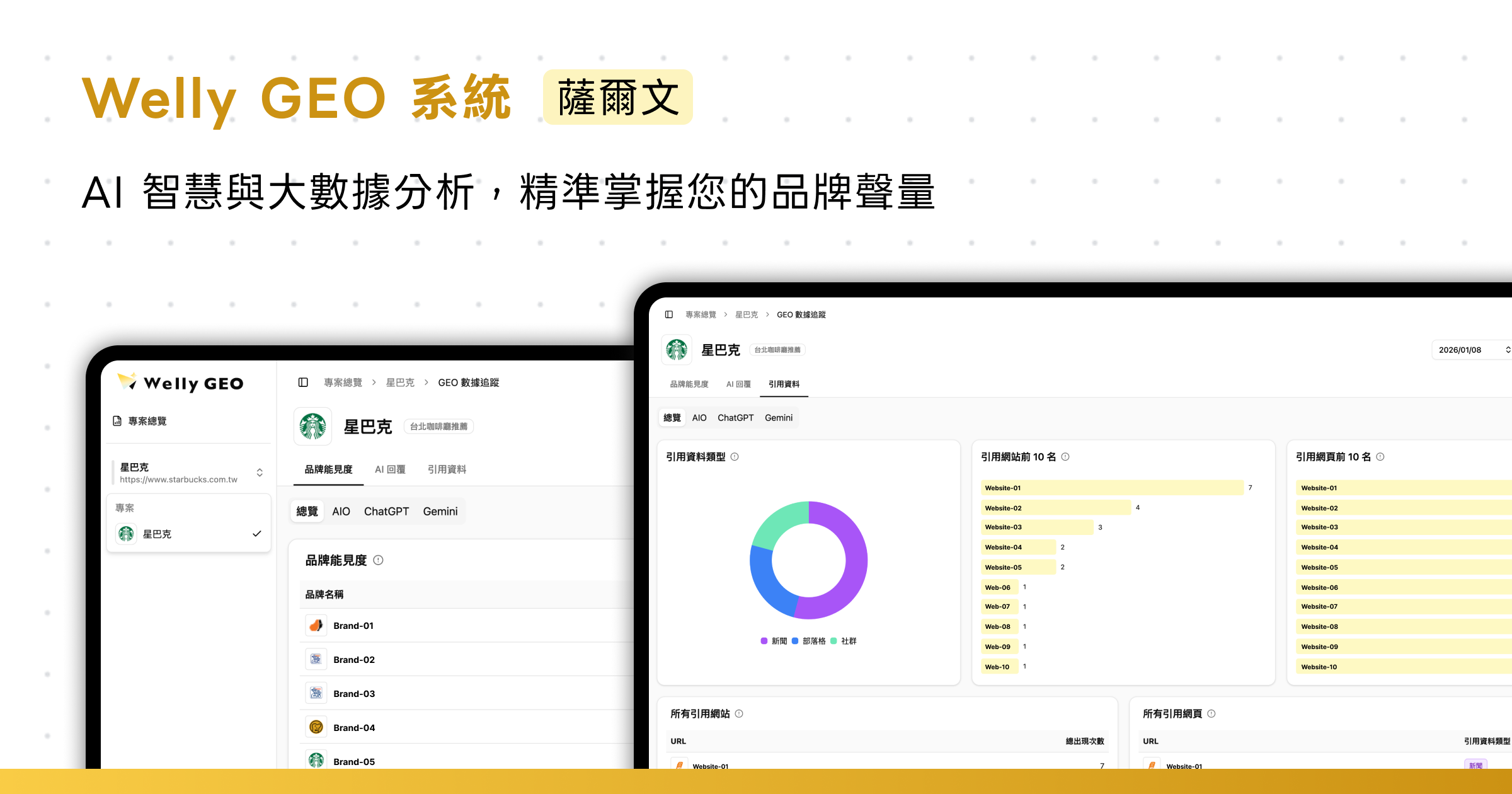 WellyGeo - AI Brand Visibility Tracking Platform