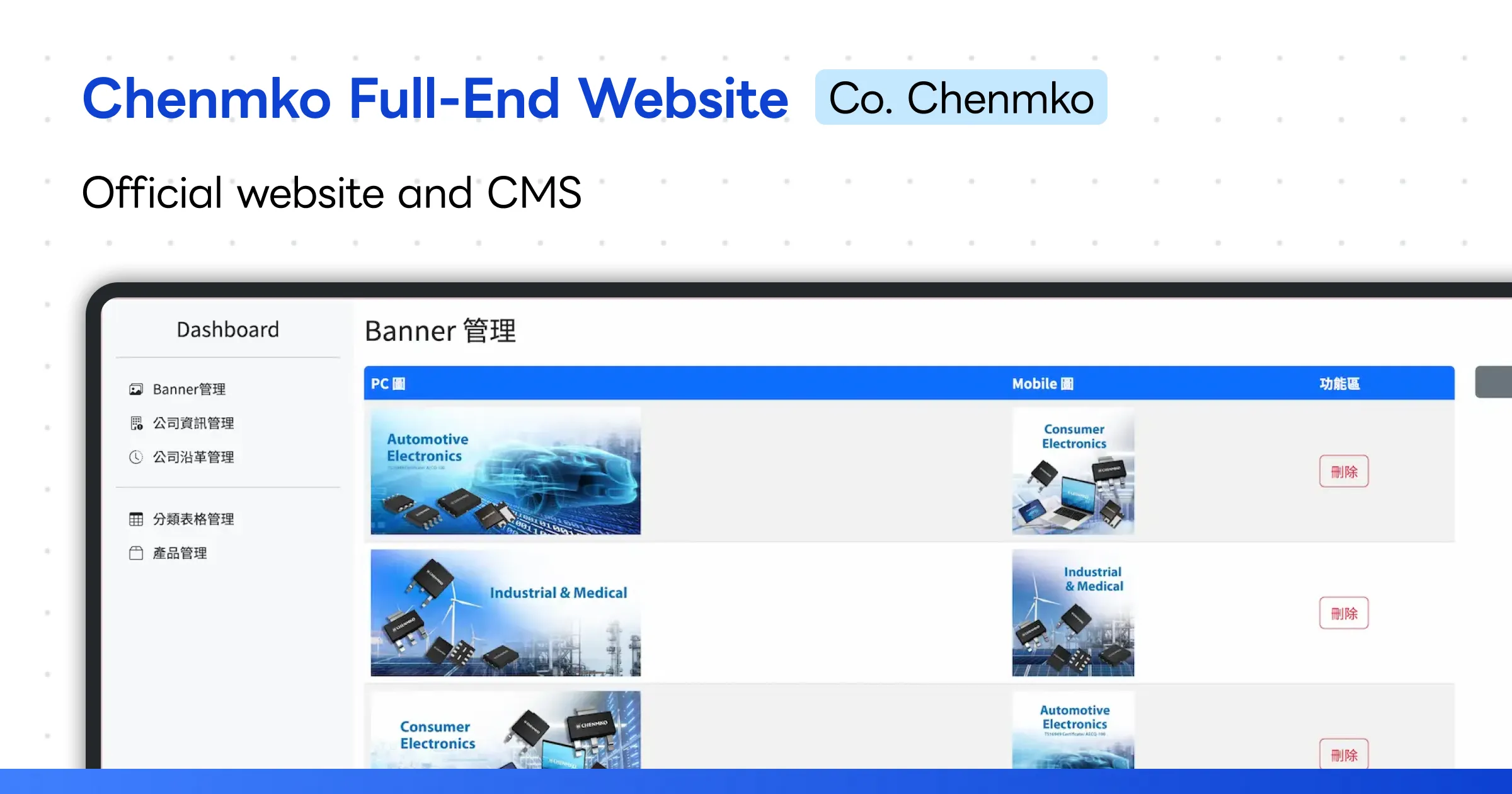 Chenmko Full-Stack Web Development